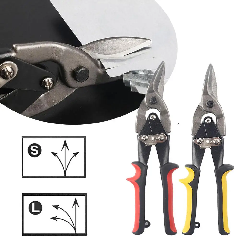 Aviation Tin Snips – Heavy Duty Metal Cutter Shears for Straight/Left/Right Cut, Chrome Vanadium Steel, No Hand Fatigue