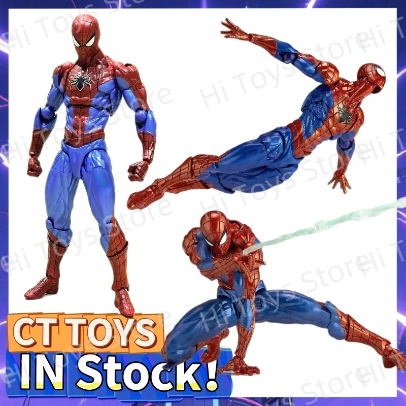 

In Stock CT Toy Spiderman Figure Amazing Yamaguchi Spider-Man 2.0 Agent Venom Mafex Anime Action Figure Gifts Toys