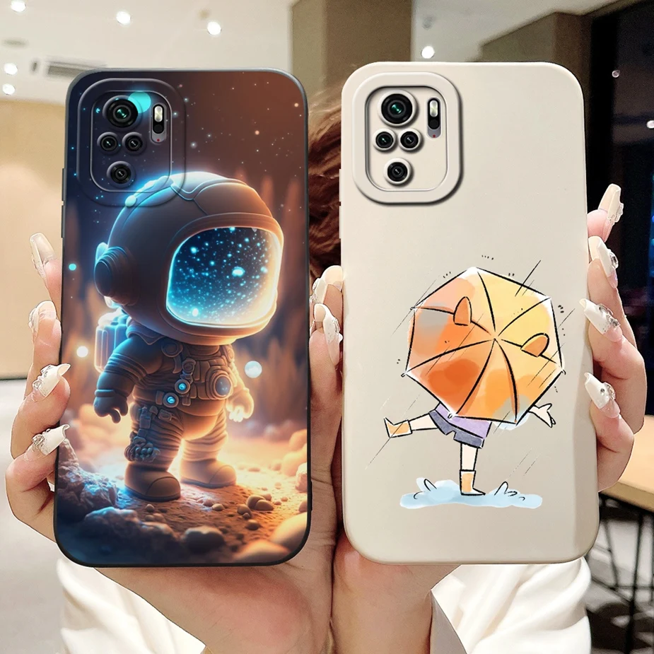For Xiaomi Redmi Note 10 4G Case Note 10S Fashion Candy Painted Cover Soft Silicone Case For Redmi Note 10 Pro Max Note10 S Bags