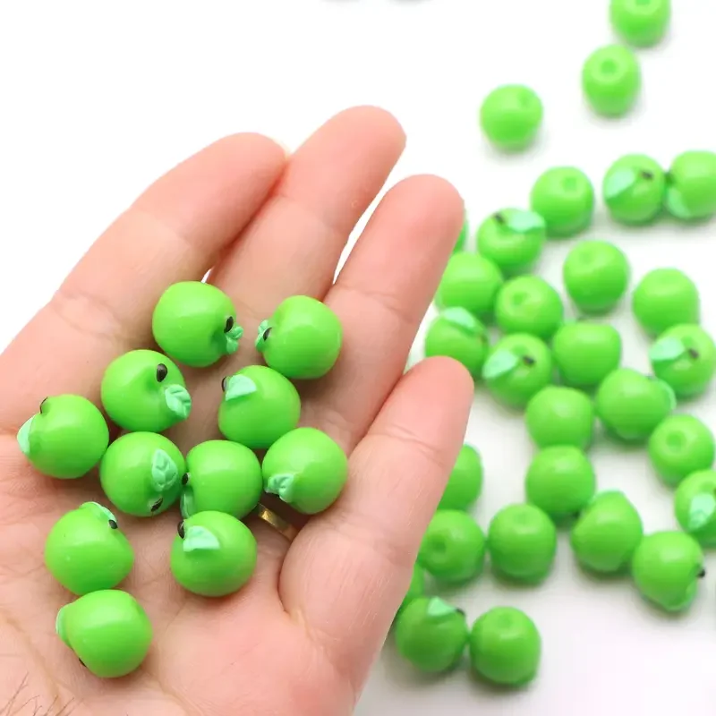 

5/10pcs Mini Green Apple Peace Fruit Miniatures, Micro Landscape DIY Craft Project Accessory Supplies, Christmas Ornaments
