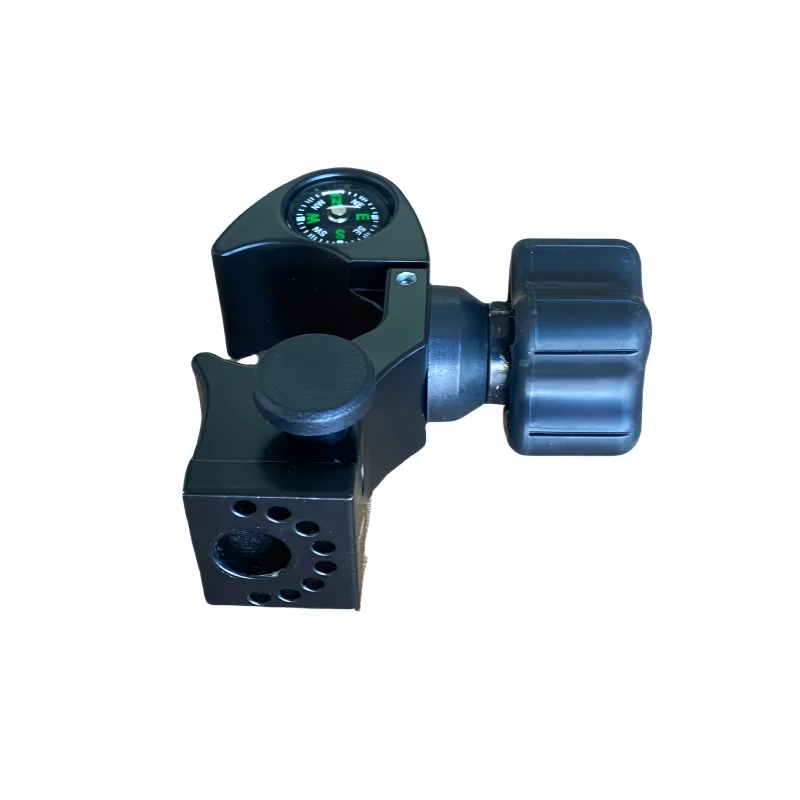 GPS GNSS RTK Clamp With Compass for Size 25mm to 40mm Centring Pole Holder Mount Quick release