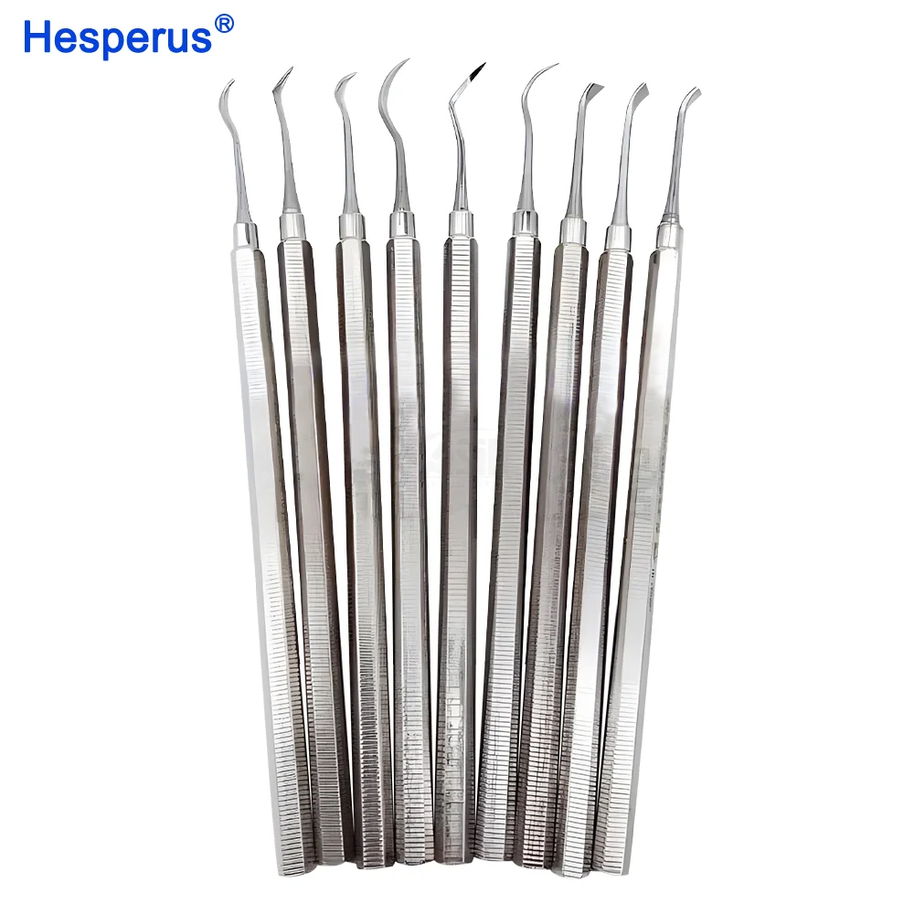 

Dental instruments Hand operated scalers Gingival and periodontal cleaning calculus scaler Practicing examination 6 pieces/set