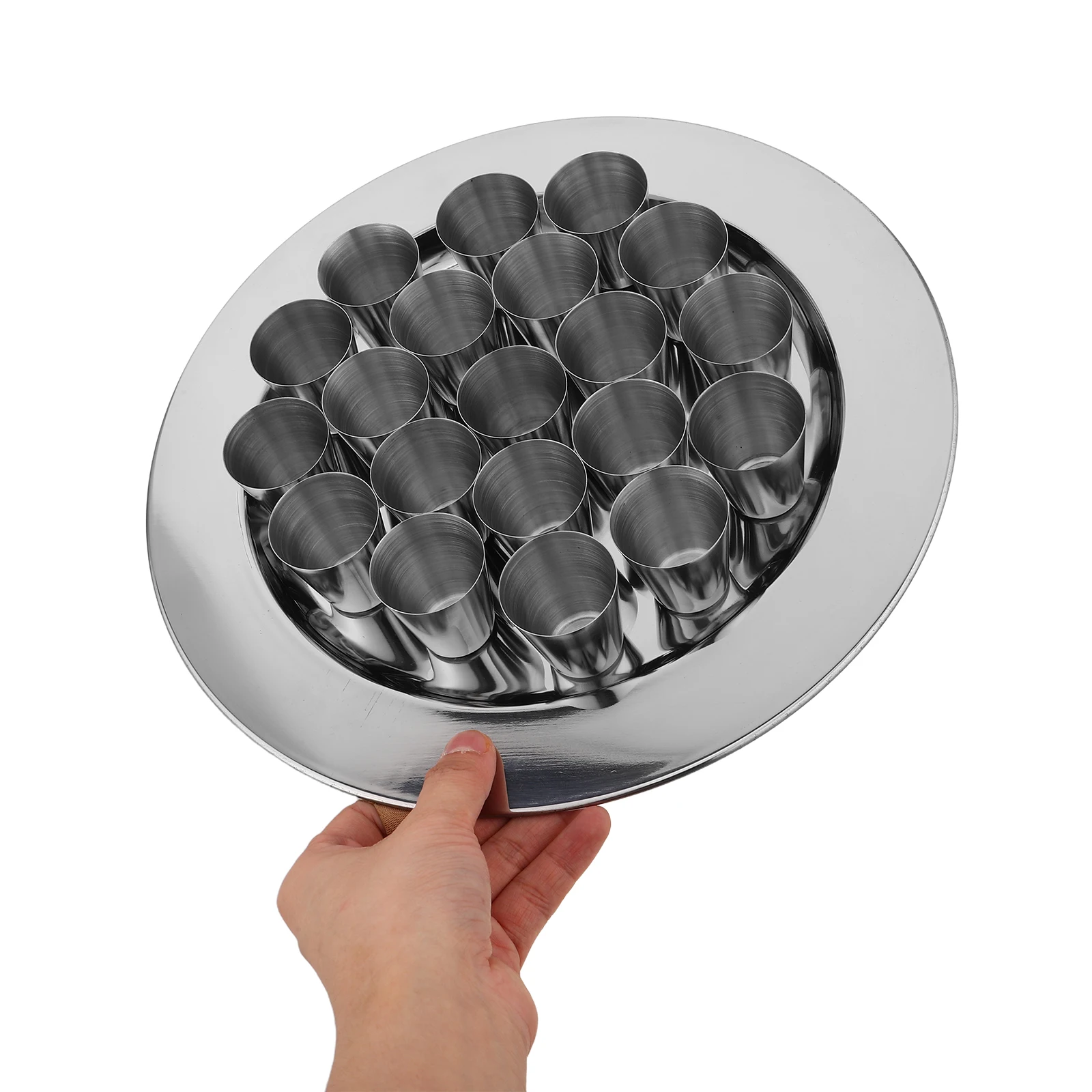 1 مجموعة أكواب التواصل الفولاذ المقاوم للصدأ تكويم الكنيسة الكاريس المعدنية بالتواصل العبادة خدمة طقوس النظارات