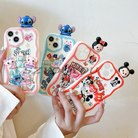Chic Stitch Angel Minnie Head for Huawei P70 Ultra P60 P40 Lite Y9S Nova 13 Pro 12i 12 11 SE 10 9 3D Toy Cartoon Wave Phone Case