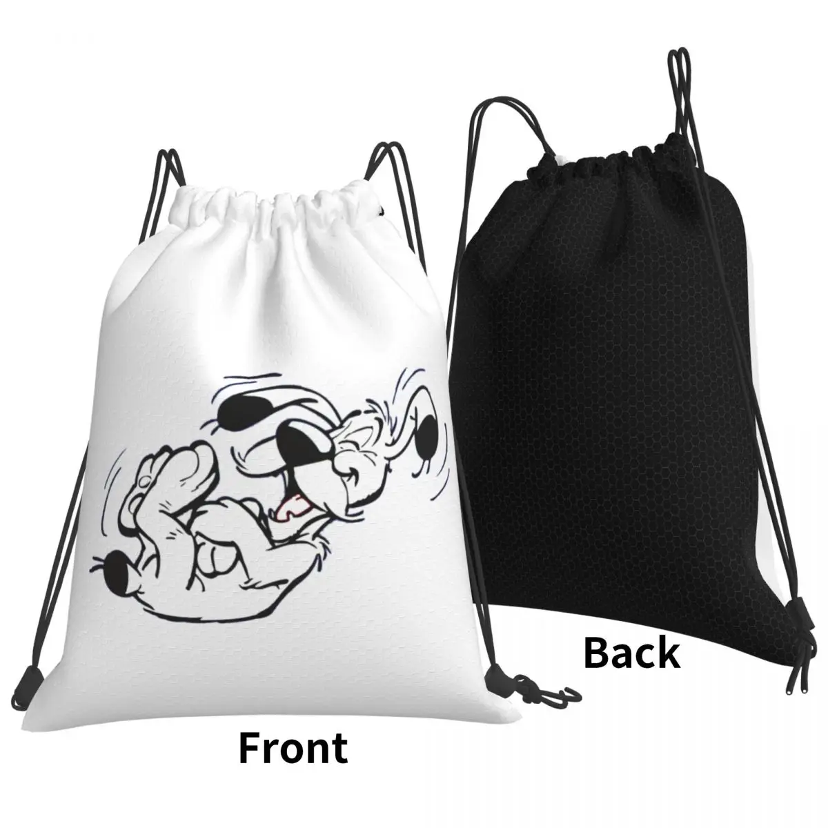 Asterix And Obelix Dogmatix Ideafix Obelix Dog1 Backpacks Casual Drawstring Bags Sports Bag Book Bags For Travel School