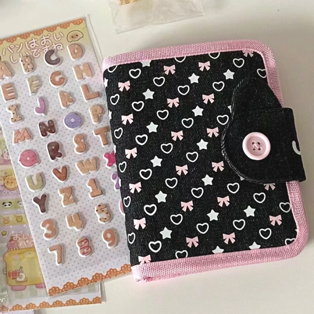 Süßes Jean Typ lose Blätter A7 Binder Journal Notizbuch Tagebuch Cover Ring Planer Organizer Mädchen Geschenke handgefertigt