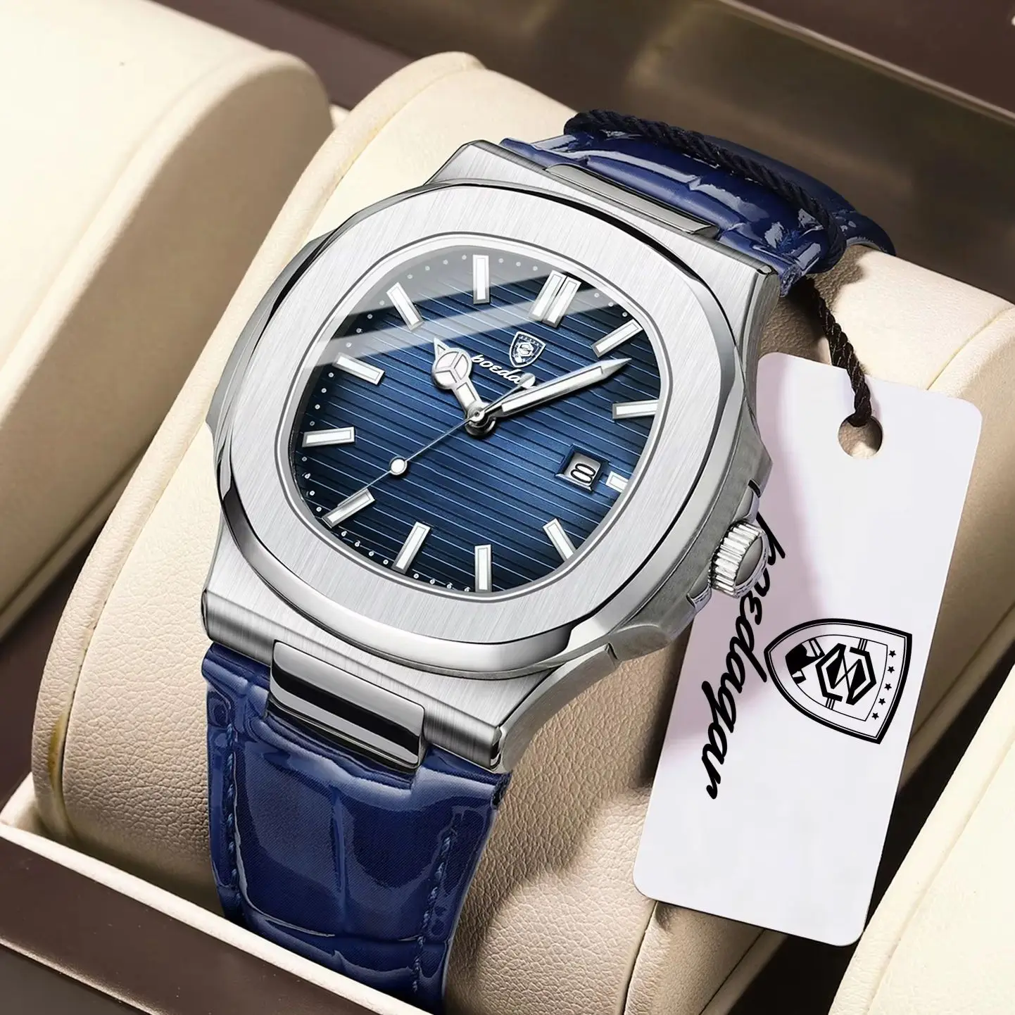 Men's Luxury Luminous Leather Quartz Watch