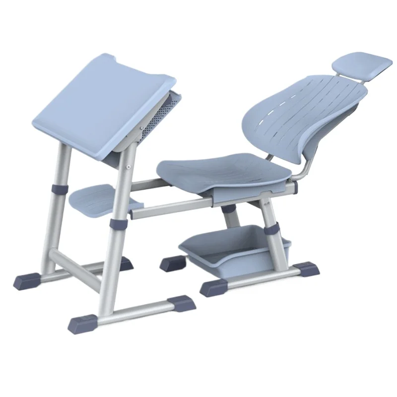 

Adjustable Students School Chairs Desks Organizer Set Foldable Study Tables High School Chair Kid Classroom Desk Furniture