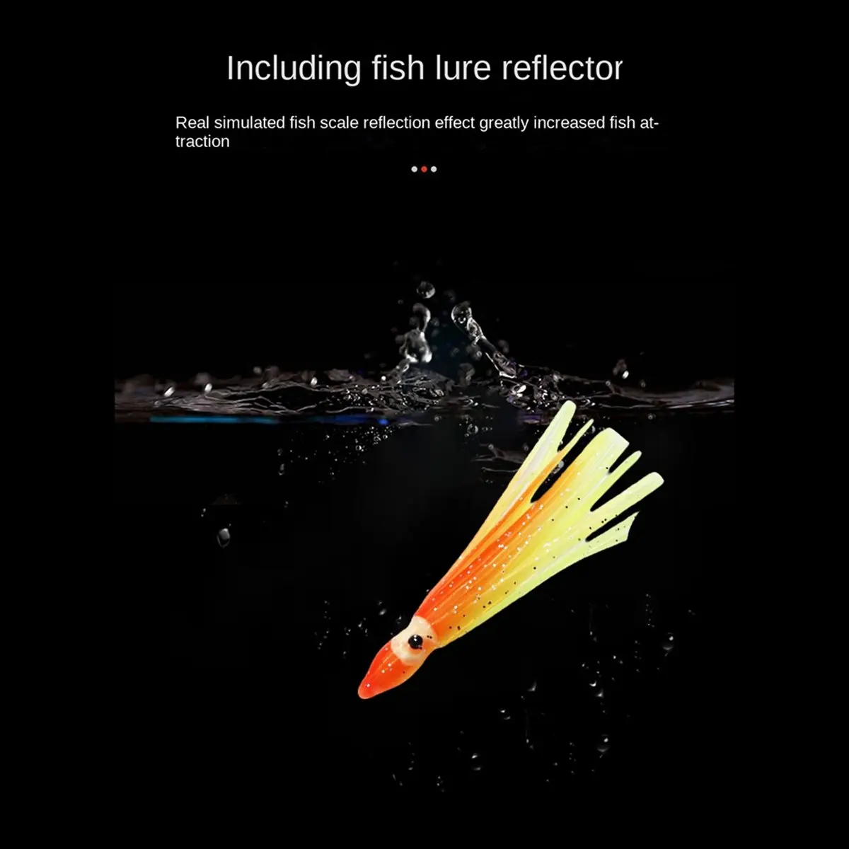 

(ABHW) Светящаяся мягкая приманка-осьминог из ПВХ, разноцветная, имитация рыбы, для морской и лодочной рыбалки, приманка 017