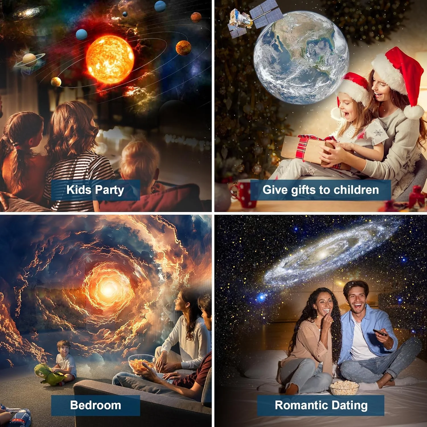 1PC Planetarium Projector for Bedroom Pro Version Galaxy Star Projector with Remote Control Bluetooth Function for Kids Adults
