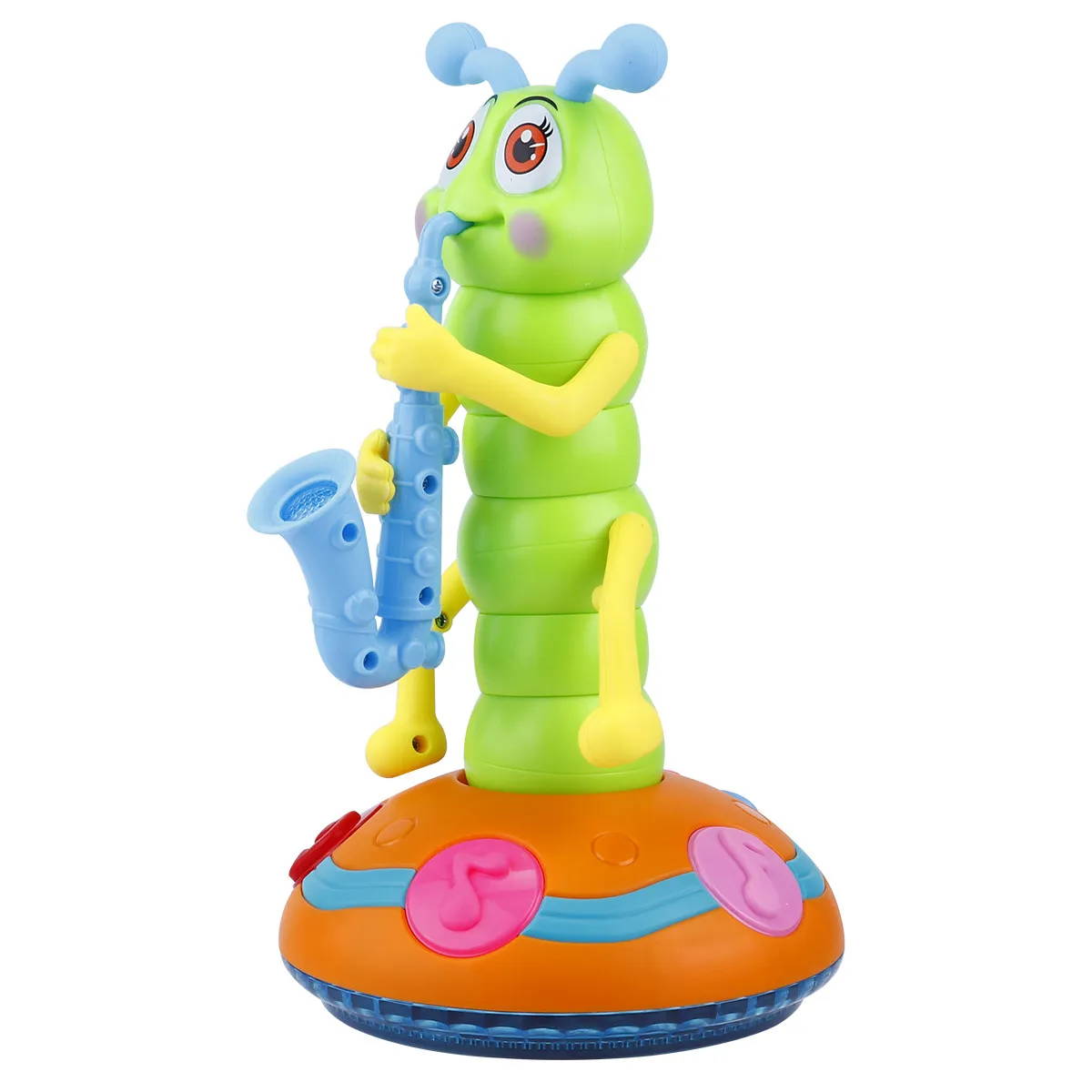 

Electric Musical Caterpillar Plaything Delicate Infant Plastic Fun Educational Gift for Baby Development and Toddler Engagement