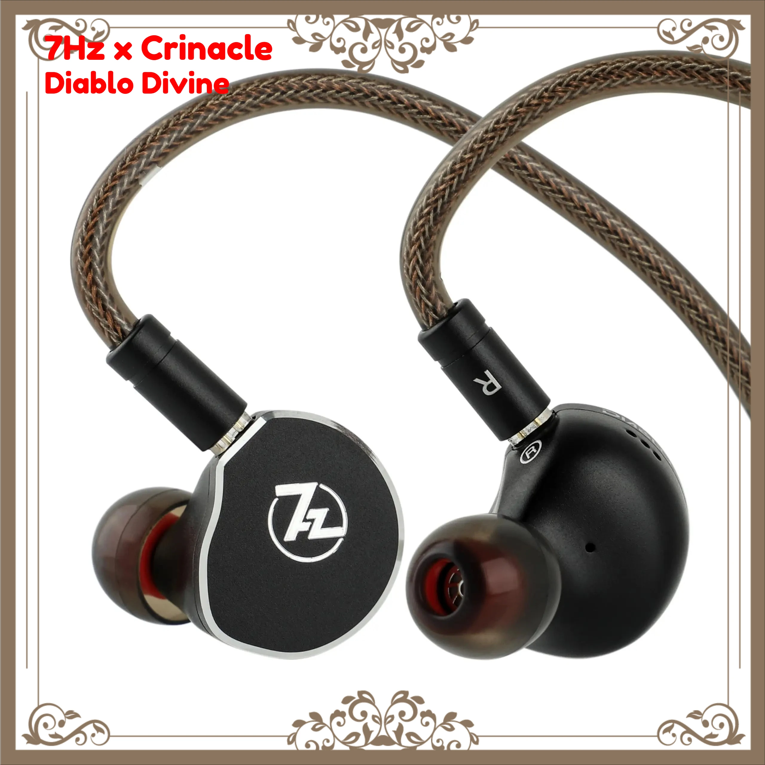 

Наушники-мониторы HiFi с планарным магнитным драйвером 7Hz x Crinacle Diablo Divine 14.5 мм, проводные внутриканальные наушники IEM