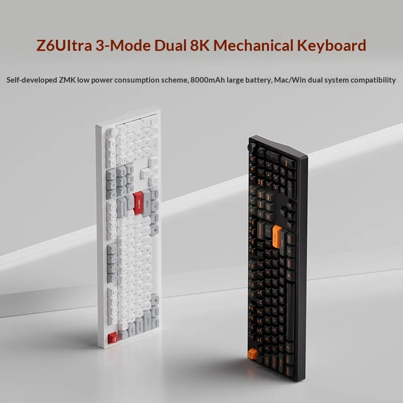 Keychron Z6ultra Mechanical Keyboard Tri Mode Dual 8k Quick Release 108 Keys 75 Layout Aluminum Frame For Win Mac Office Gaming