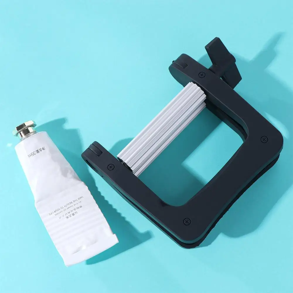 Multifunctional Manual Toothpaste Squeezer Black Non-slip Toothpaste Clip Metal Pigment Extruder Bathroom