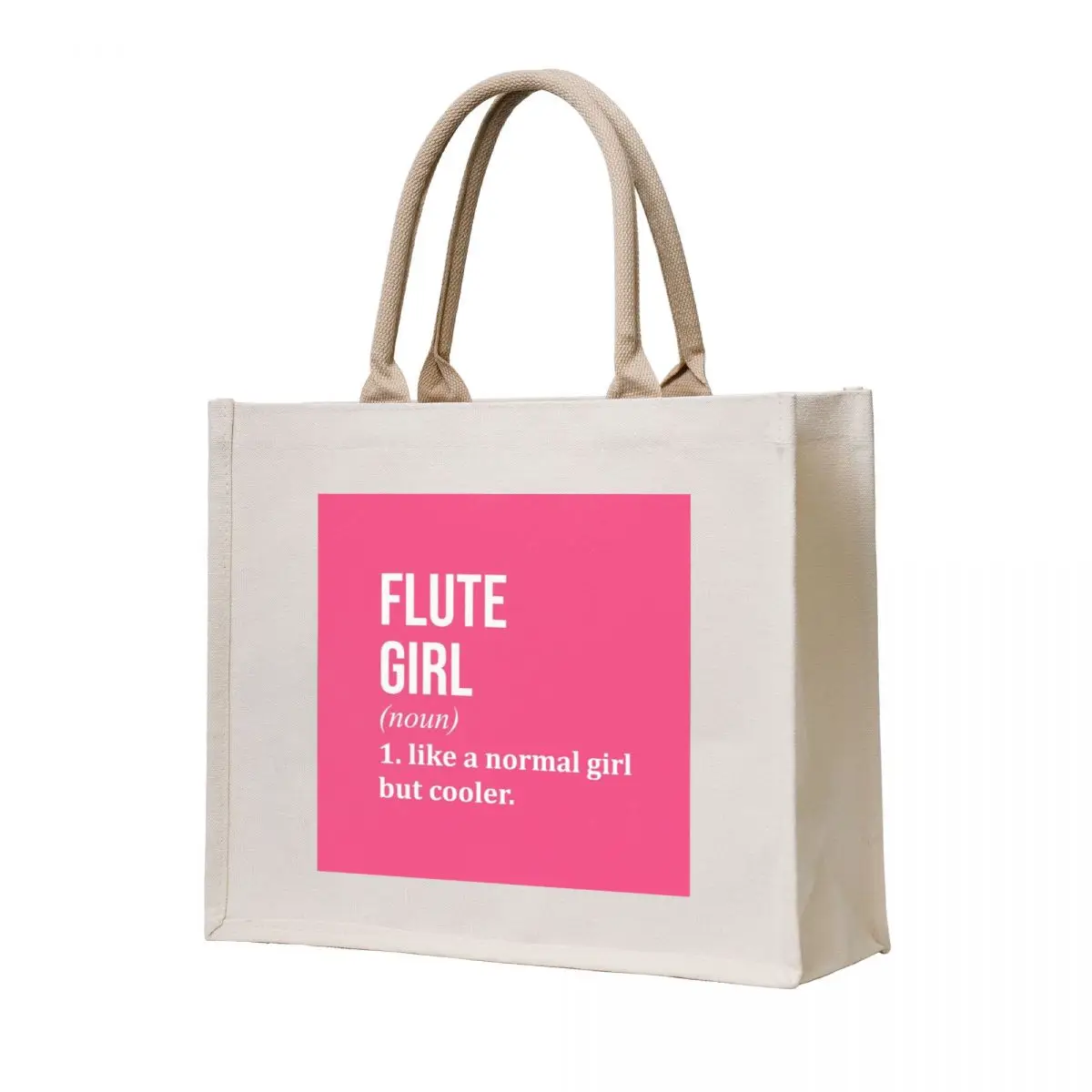 

Flute Girl Definition Flute for Women Tote Bag canvas tote ecological bags Big bag