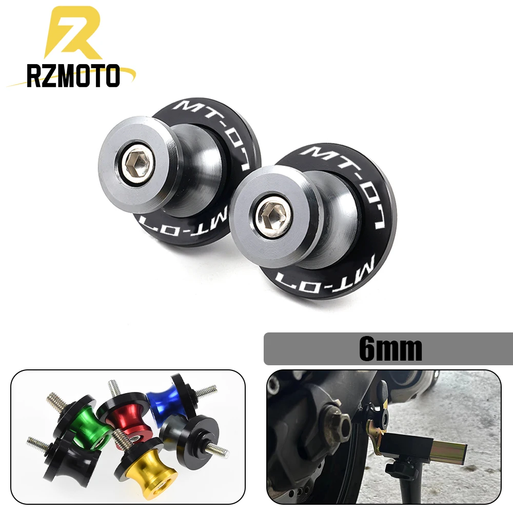 FOR Yamaha MT-07 FZ-07 2014-2022 MT07 FZ07 MT FZ 07 6mm CNC Motorcycle Swingarm Spools Slider Stand Screw Accessories