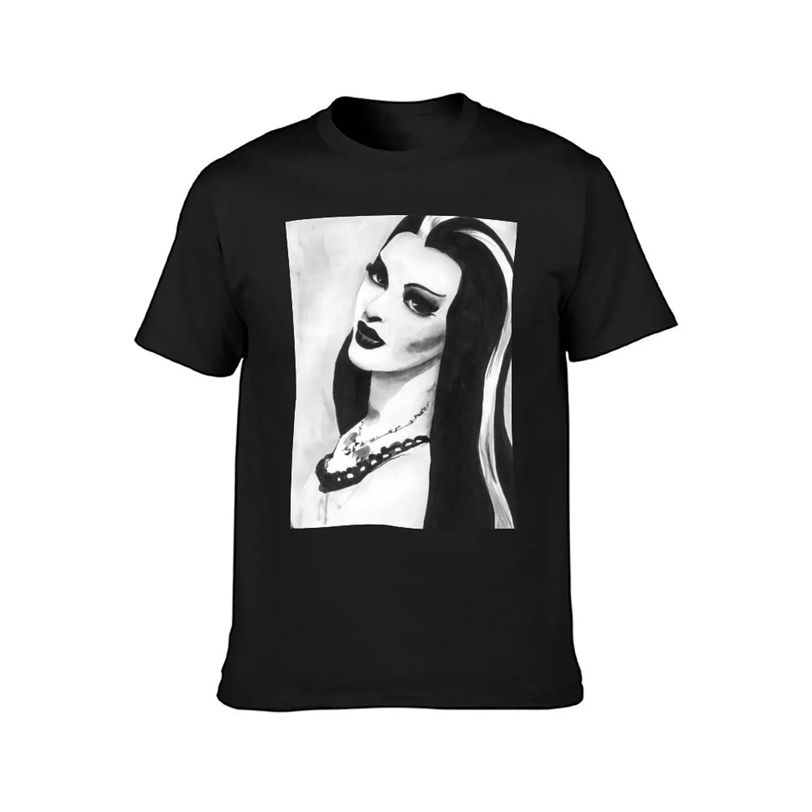 Lady munster T-Shirt customizeds oversizeds kawaii clothes quick-drying t shirts for men