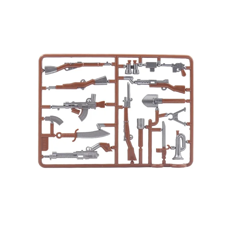 WW2 98K Guns Rifle Army Soldiers Guns MOC Military Weapon Mini Action Figures Playmobil Building Blocks Mini Children Toys Gift