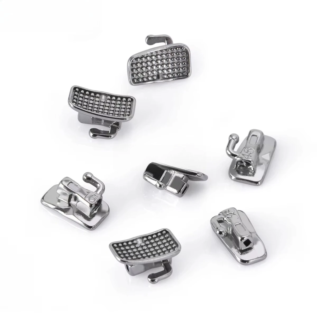 AZDENT Dental Orthodontic 1st 2nd Molar Buccal Tube Bondable MIM Monoblock Non-Convertible Roth MBT 0.022 Laser Mark Single Tube
