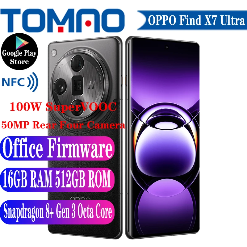 OPPO Find X7 Ultra 5G Cell Phone Snapdragon 8+ Gen 3 Octa Core