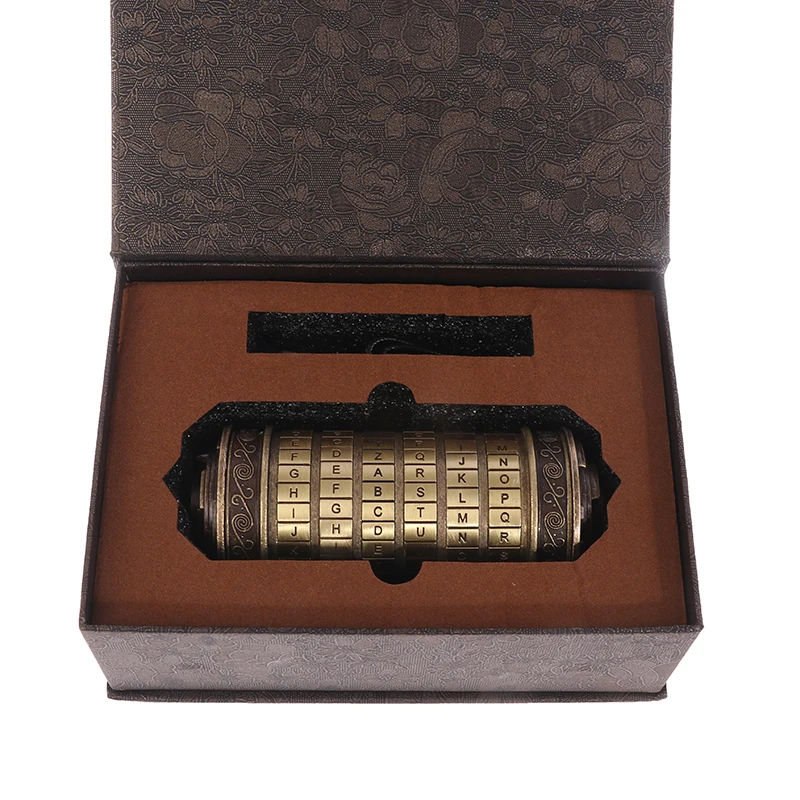 Leonardo Da Vinci Code Toys Metal Cryptex Locks for Wedding Gifts Valentine's Day Gifts