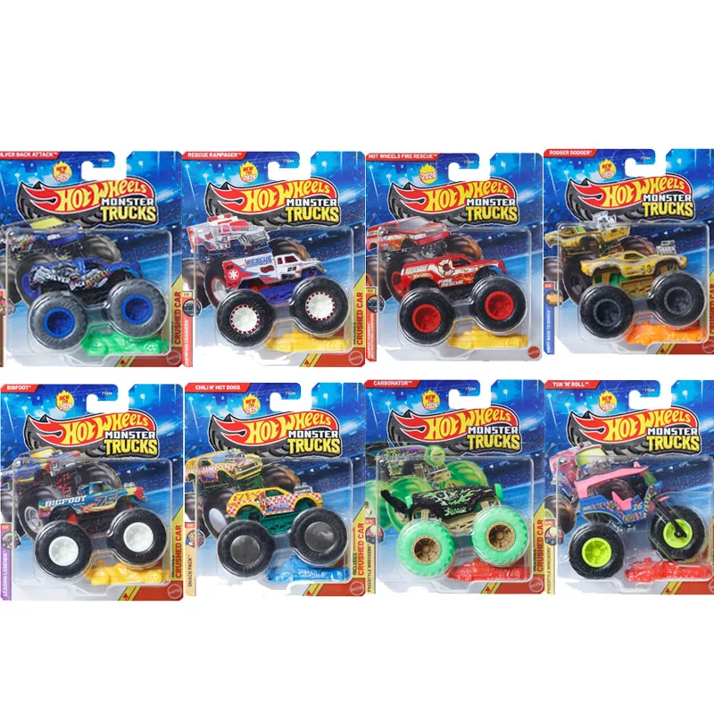modelo-original-de-carro-hot-wheels-monster-trucks-rescue-rampager-flintmobile-chili-n-hot-dog-brinquedo-para-presente-de-aniversario-1-64