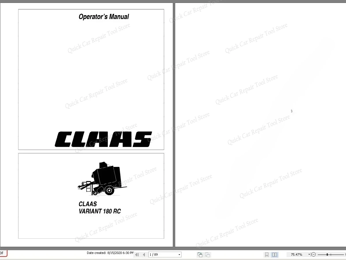 AutoCD Claas Agricultural Manuals 35.3.2678GB Full Collection Updated 05.2022 PDF DVD