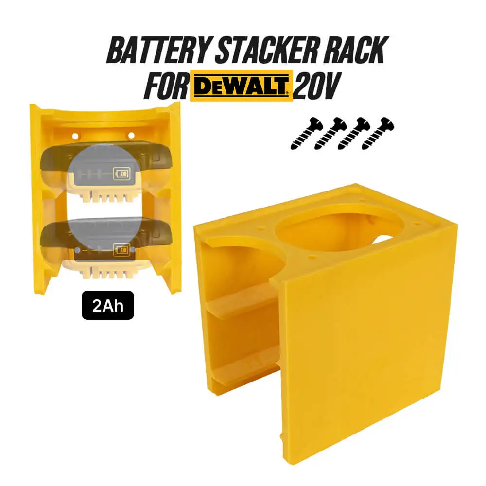 

Стойка-органайзер для аккумуляторов, совместимая с Dewalt 20V Battery Stacker Rack 2A+2A