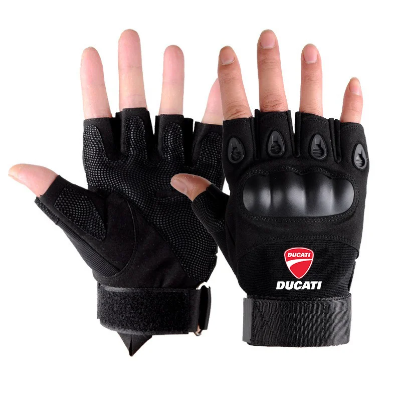 

For Ducati Panigale Diavel V2 Scrambler MONSTER 695 696 Gloves Half Finger Auto Riding Gloves Outdoor Sports Riding Bicycles