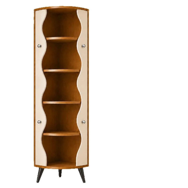 Living room corner cabinet corner triangle cabinet simple sofa side cabinet bedroom wall rack floor storage rack