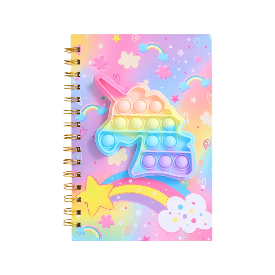 A popular animal food and starry sky Instagram diary, cute notebook planner, 200 page thick version