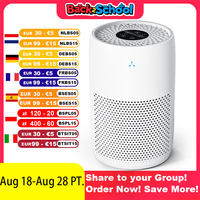 AROEVE Air Purifier 170 m³/h for Bedroom,Living Room Activated Carbon Filter Automatic Clean Timer to Pollen, Odor and Pet Hair