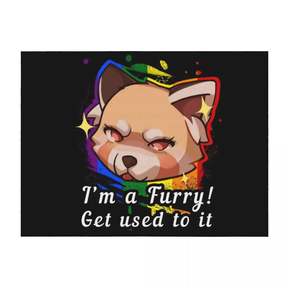 

I'm A Furry Get Used To It Throw Blanket Softest Cute Luxury Designer Bed covers Blankets