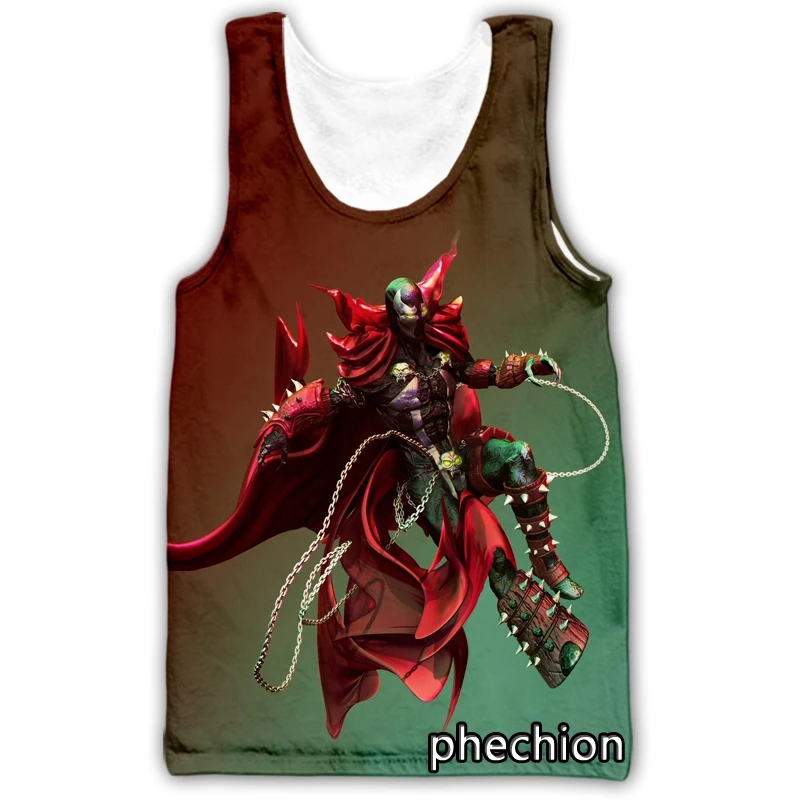 phechion New Fashion Men/Women Spawn 3D Printed Sleeveless Vest Streetwear Men Loose Sporting Tank Tops A101