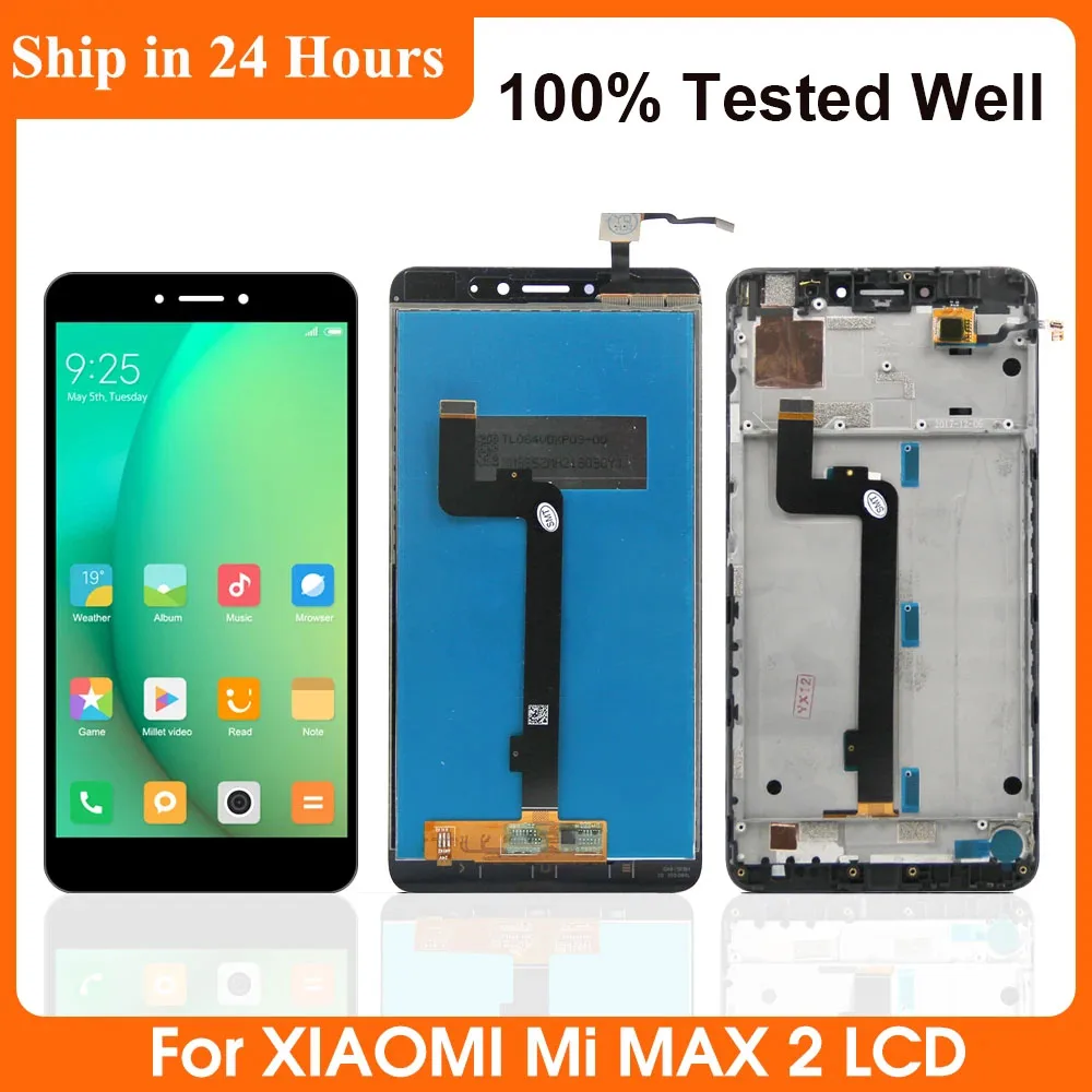 

Tested Well Screen For Xiaomi Mi MAX 2 LCD Display MDE40, MDI40 Touch Screen Digitizer Assembly Replacement For MAX2 MiMAX2