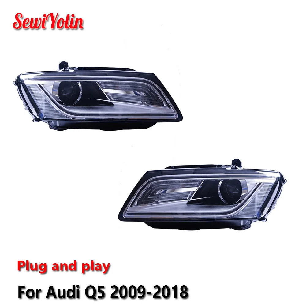 

Headlight For Audi Q5 LED Headlights 2009-2018 Head Lamp Car Styling DRL Signal Projector Lens Automotive Accessories Front