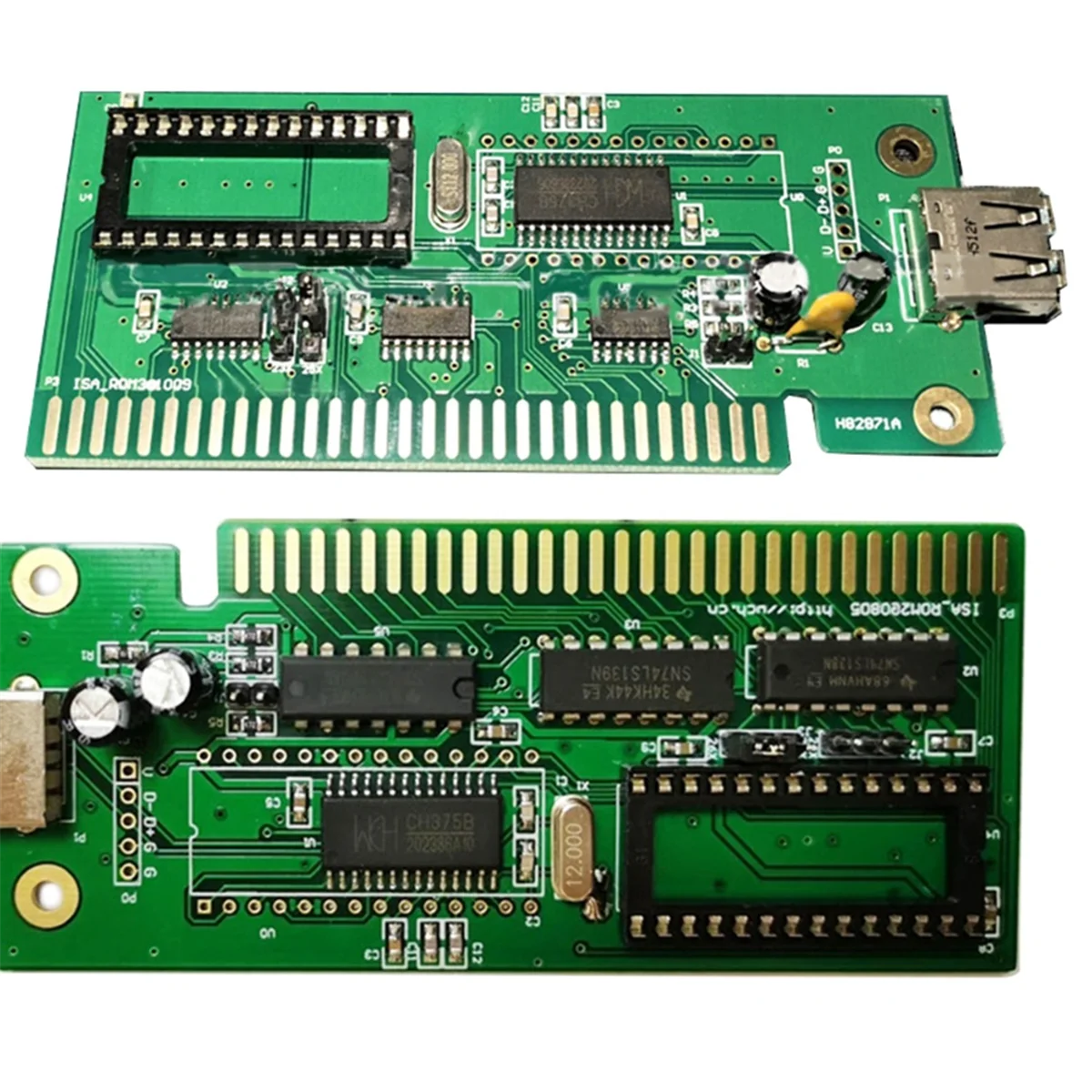 Gran oferta, interfaz de disco ISA a USB ISA a U, adaptador de interfaz de tarjeta Industrial ISA a USB, equipo de Control