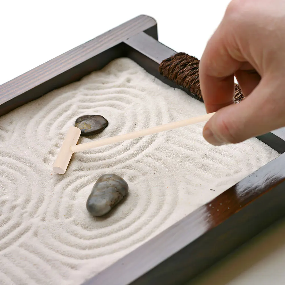 20 stuks Mini Harken Set Bamboe Zandbak Gereedschap Voor Zen Garden Decor Kinderen Tuinieren Accessoires Tafelblad Meditatie Miniatuur