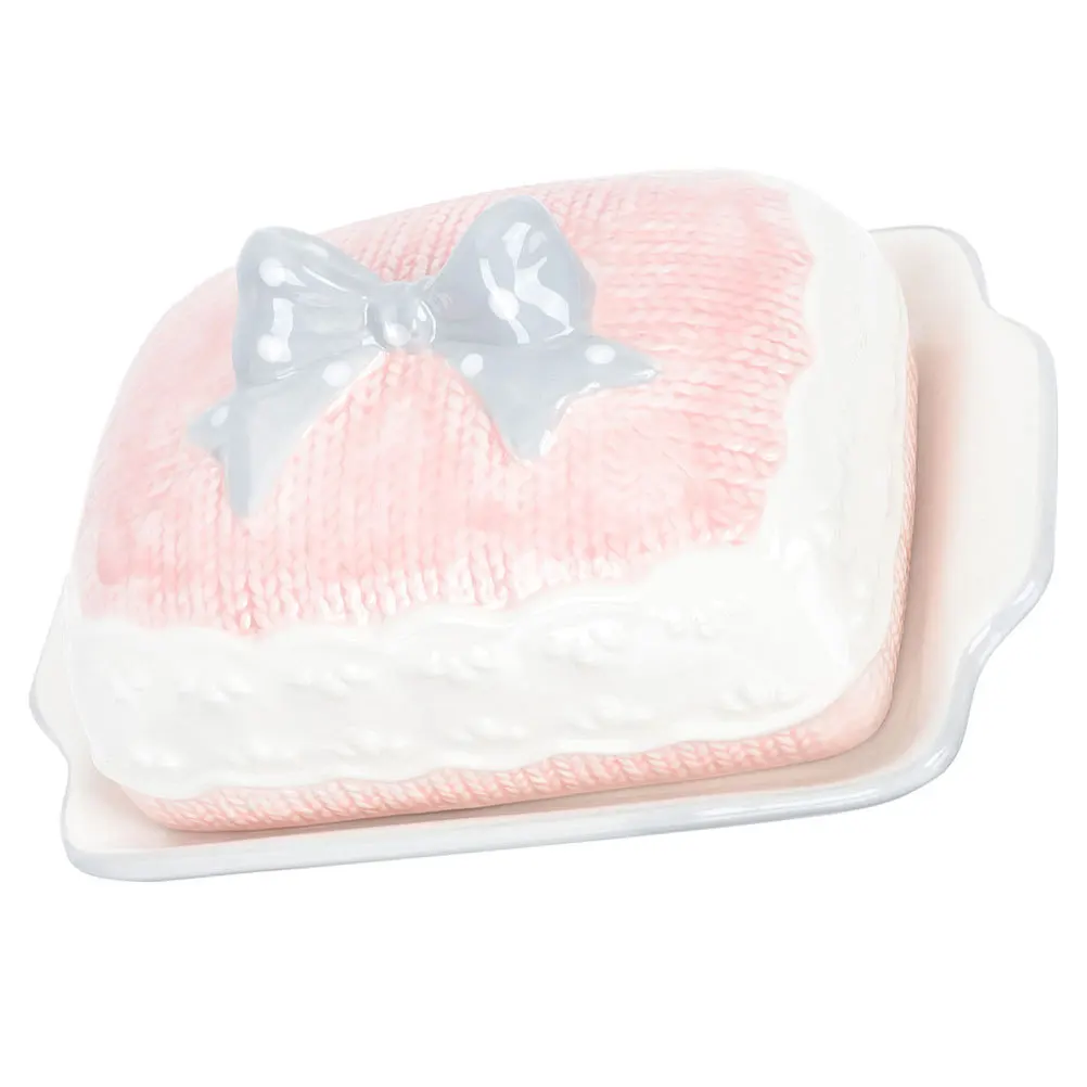 

Exquisite Ceramic Butter Dish with Lid Vintage Cheese Box Elegant Storage Container for Kitchen and Home Use Butter Box