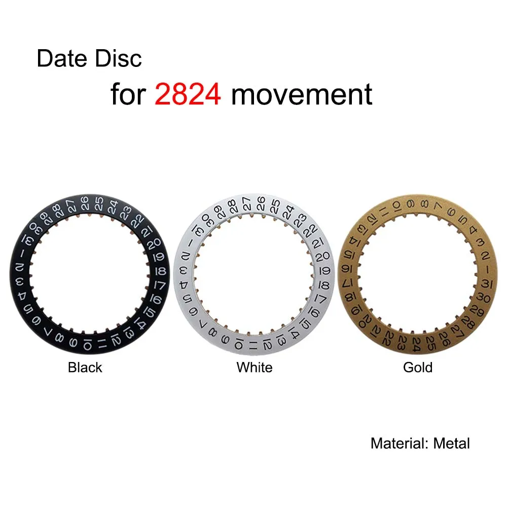 

Watch Movement Calendar Disk Date Disc for 2824 Movements Modified Part Day Calendars Plate Watches Accessories