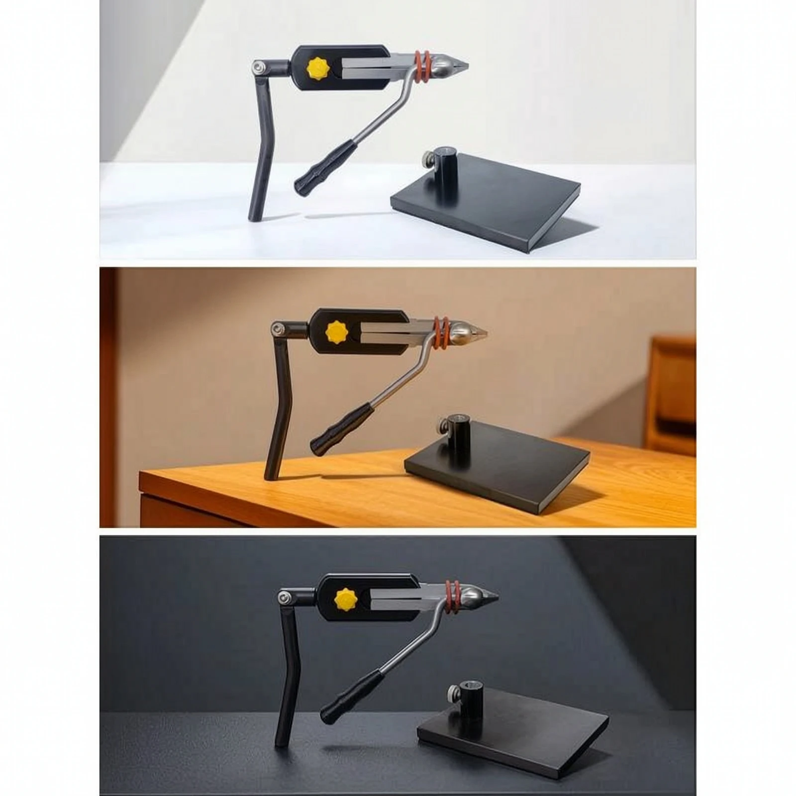 Rotary Fly Tying Vise 360-Degree Benchtop Fly Vise Heavy Duty for Anglers, Tackle Bench