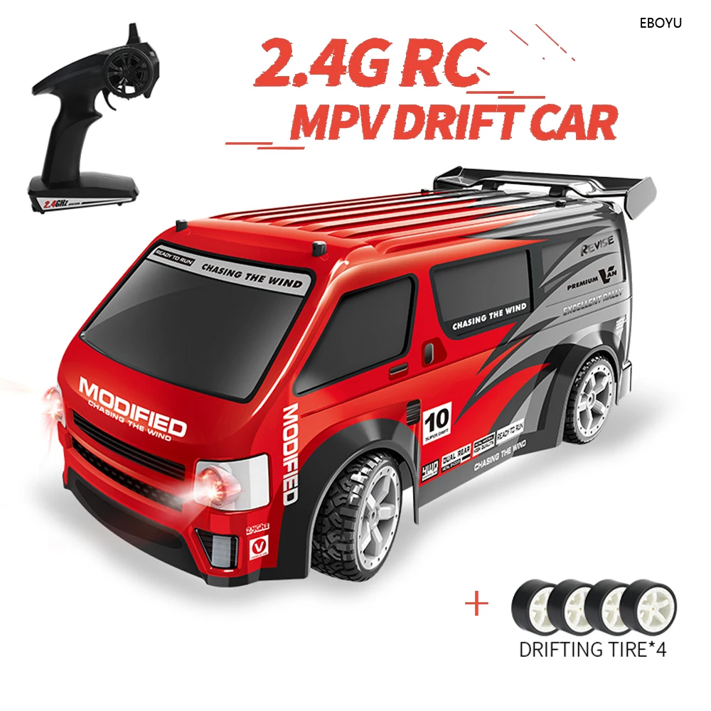 

JJRC Q125 RC MPV Drift Car 2.4Ghz RC Sport Racing Drift Car 1:16 4WD Remote Control Car RTR with Extra Drift Tires Gift for Kids