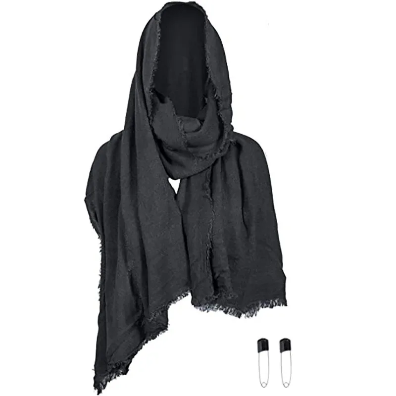 

Необходимо на Хэллоуин 2025! Средневековый рыцарь Ренессанс Ретро плащ с капюшоном, шаль Cospla для создания фантастического вида, новинка