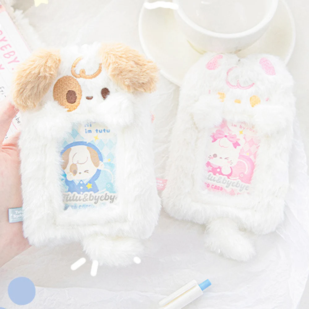 Plush Card Case Cartoon Card Holder Sweet Photocard Holder DIY ID Card Organizer Cute Dog Card Case Soft Comfortable Cardcase
