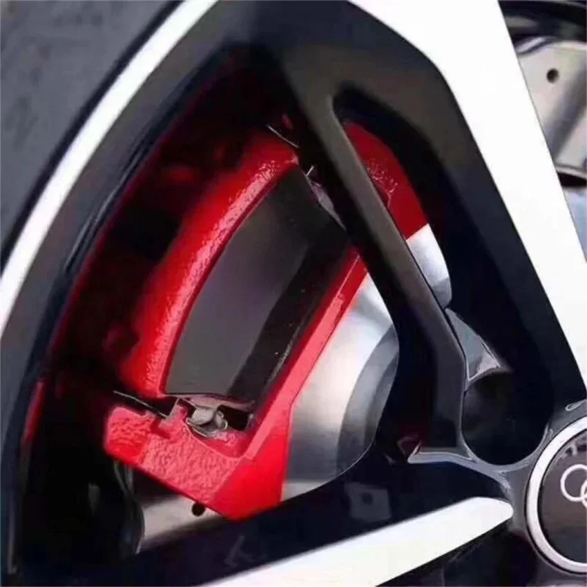 Aluminum Alloy 2PCS Caliper Plate For Audi A4 A5 A6 Q5 Q7 A7 Volkswagen Standard Rear Brake Caliper Patch Standard Sticker