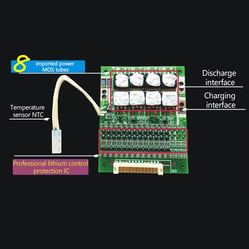 13-cell Lithium Battery Protection Board Separate Charging Port Battery Protection Board Tool