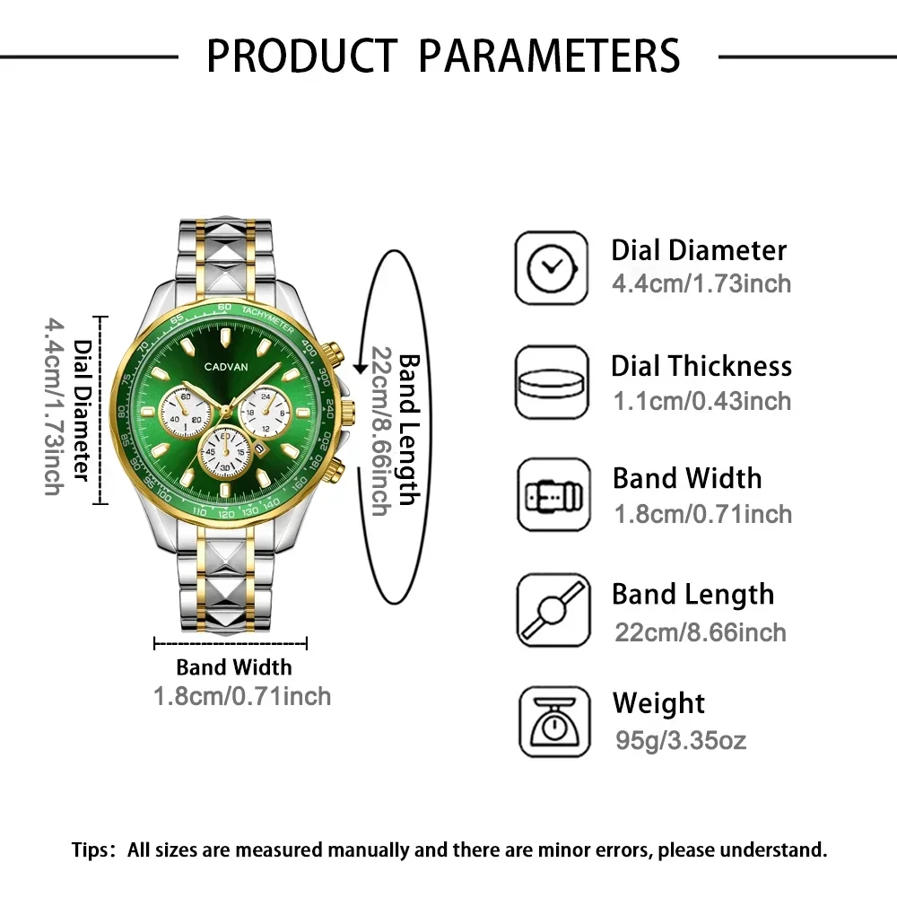 1 piece of men's fashionable and handsome quartz pointer watch men's timer - party and holiday wear