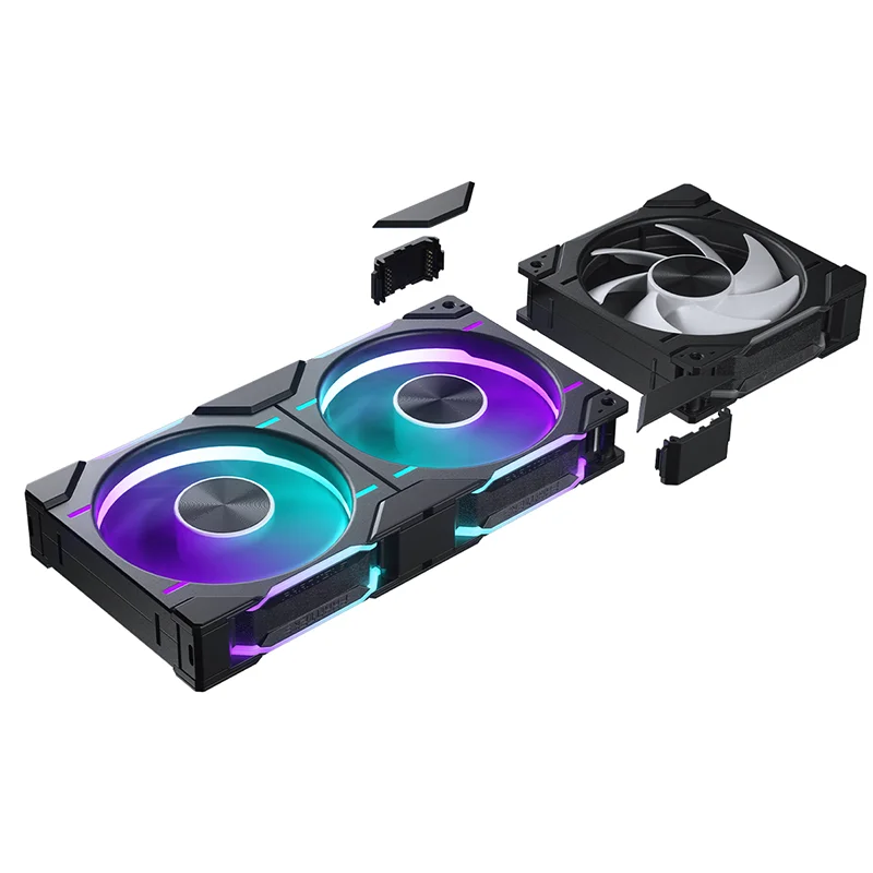 Imagem -03 - Phanteks-ventilador de ar de Água Regular Fluxo de ar Reverso 4pin Pwm 120x120x30 mm Caixa do Computador D-rgb Fanslink Together D30120