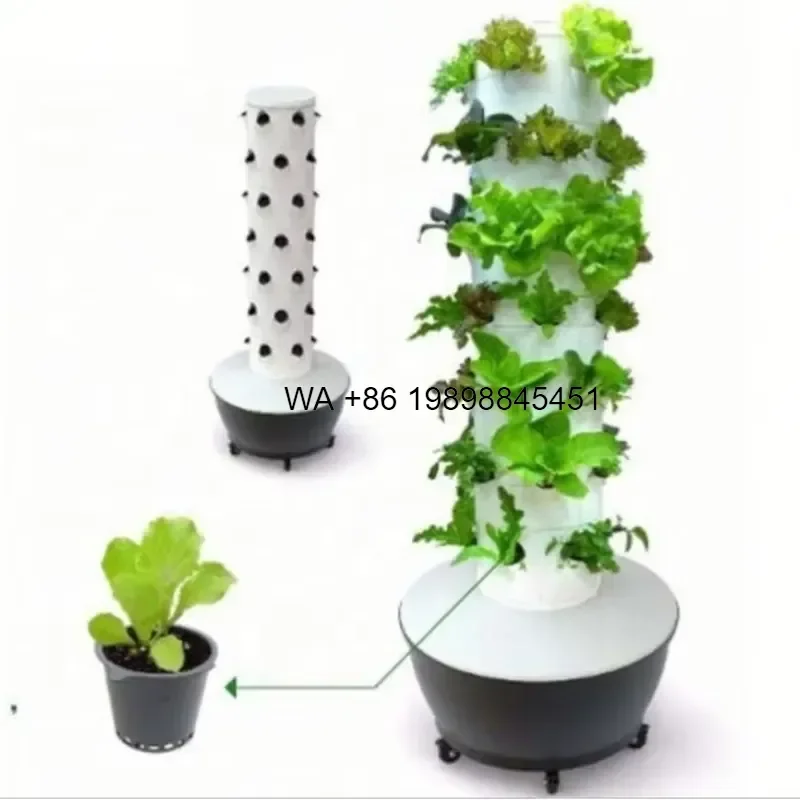 Wmwmnu Vertical Grow Systems Automatic Watering System Pot Watering System Aeroponic Tower for Planting