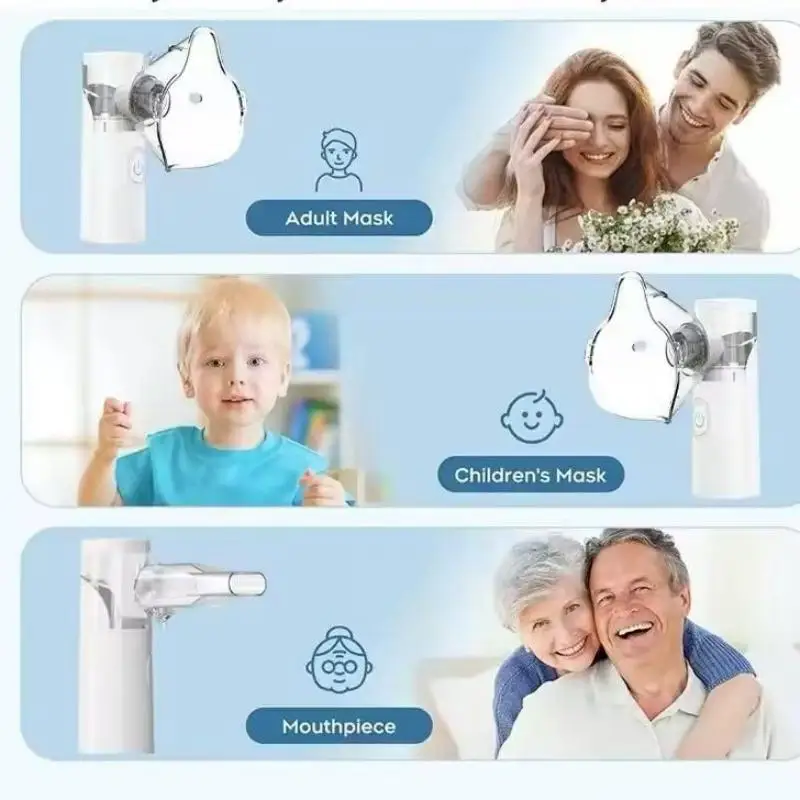 Tragbares Mesh-Verneblergerät für Kinder und Erwachsene, Nano-Nebelsprüher, Feuchtigkeitsspendender Dampfer für trockene Augen, Gesichts- und Augenbefeuchter – Detail 8